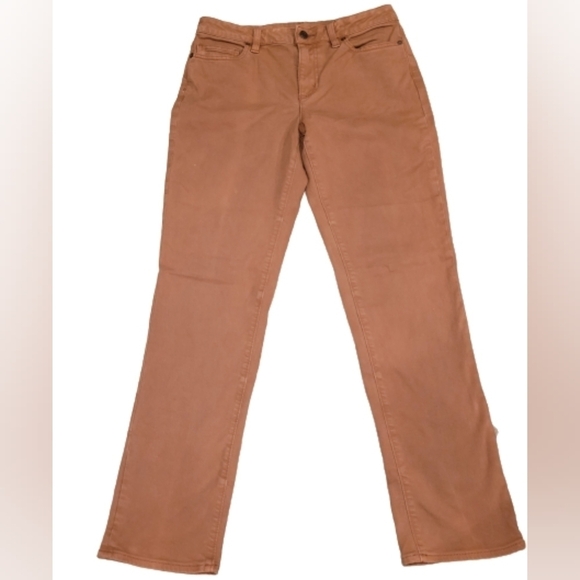 LANDS' END Jeans, Tawny Brown, Size 8 - Picture 5 of 13